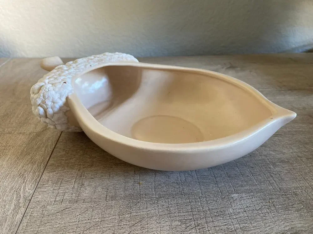 Vintage California Pottery Acorn Shaped Dish Bowl Lou - Hoenig Vintage MCM USA